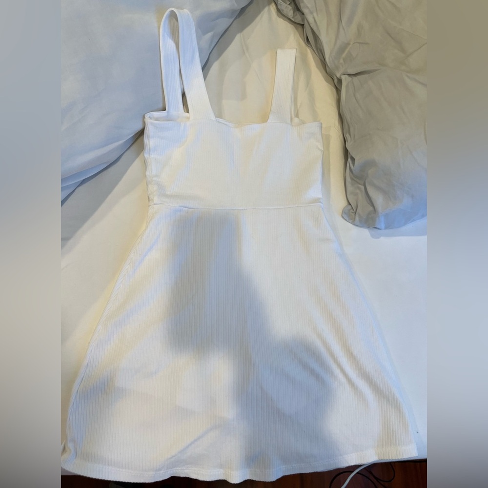 NWOT Pink White Ribbed romper - Picture 5 of 5